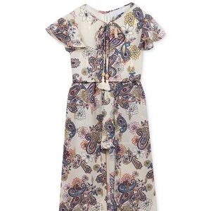 Little girls maxi-overlay romper